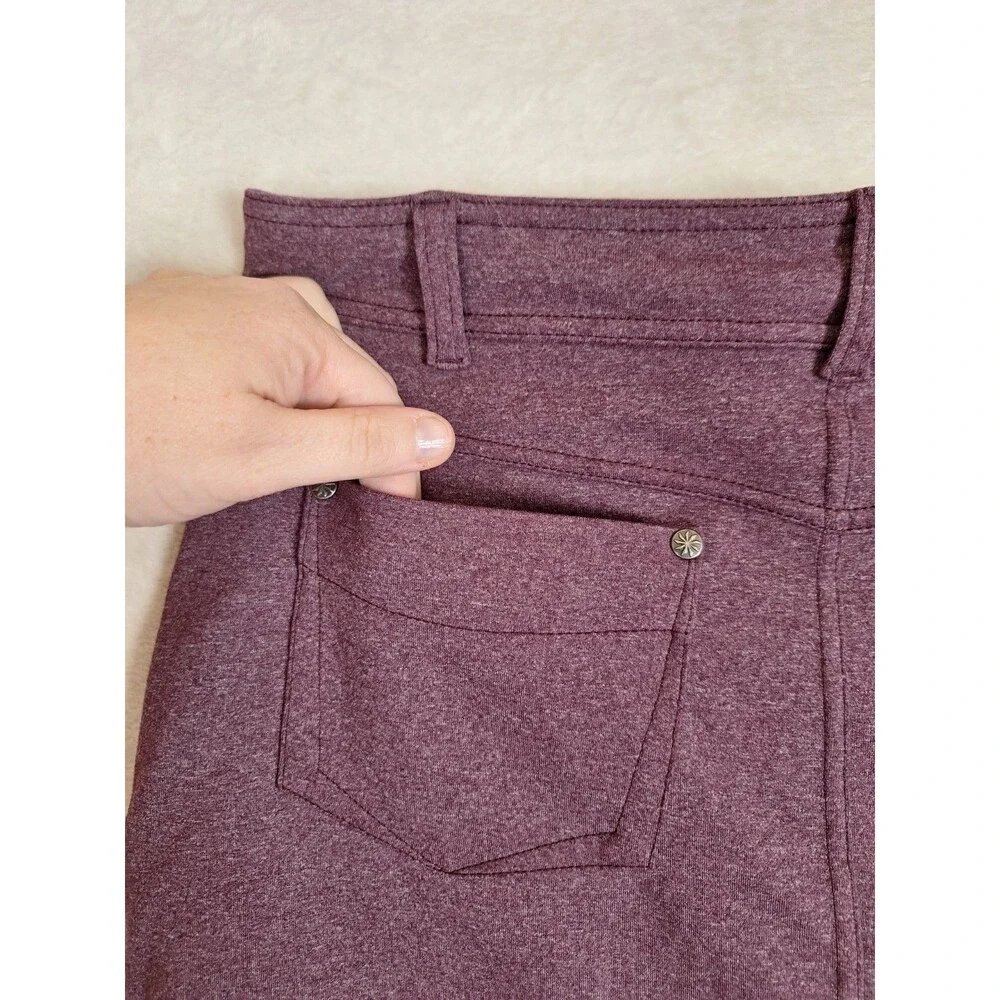 Athleta Bettona Knit Skort Women's Small Purple Stretch Mid Rise Pockets Hike